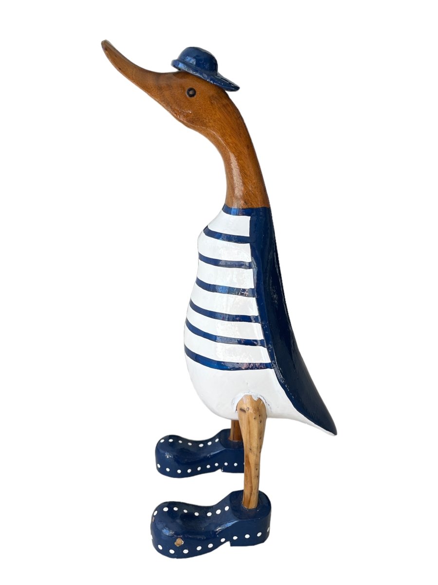 Strandente mit Cap und Schuhen blau ca. 40 cm
