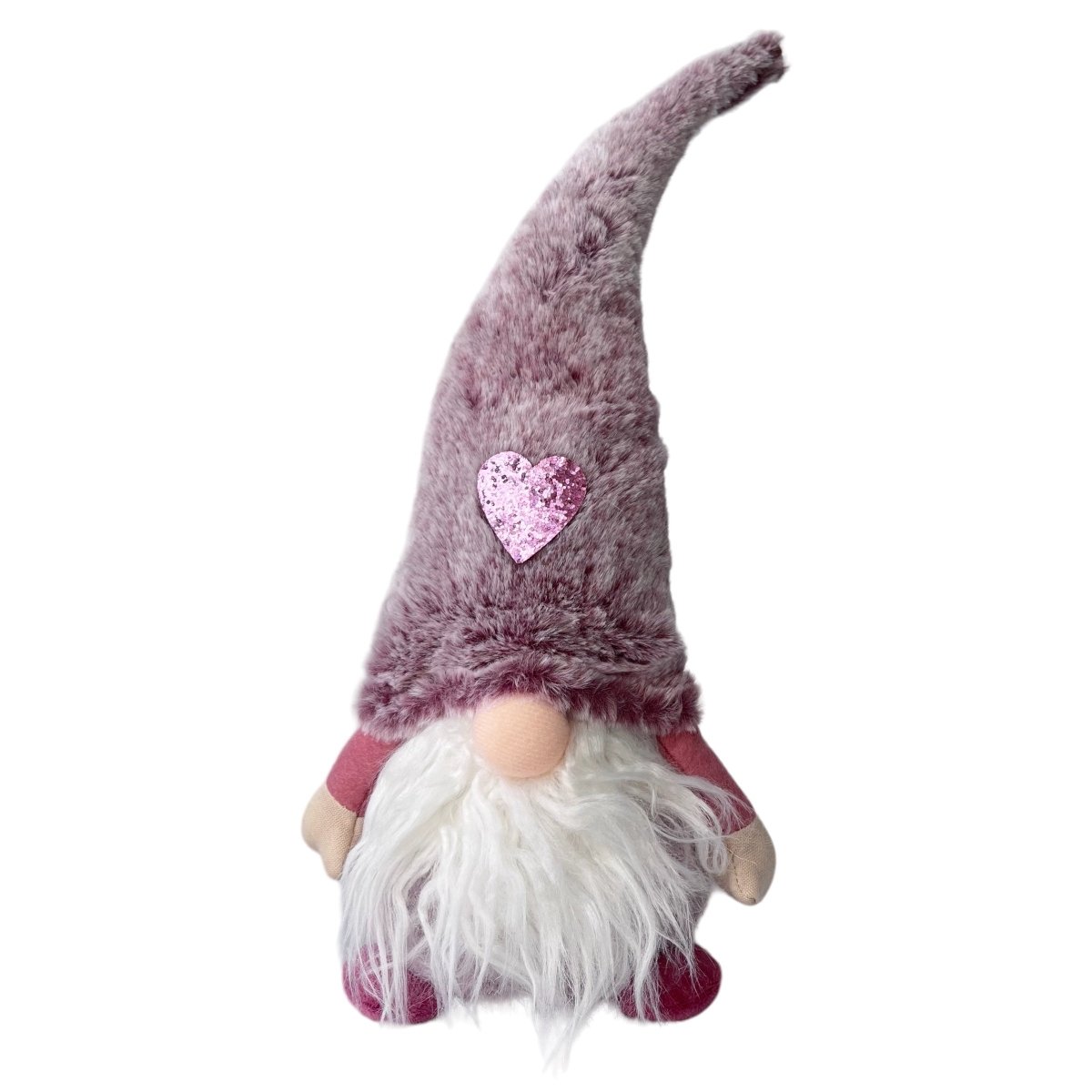 Lila Plüschwichtel mit Glitzerherz 45 cm - s'wichtal