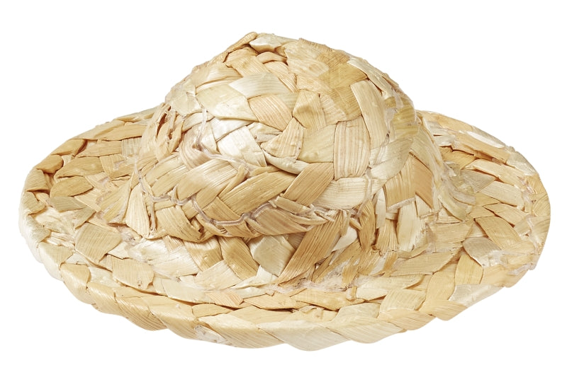 Strohhut - ca. 5 cm - Wichteltür Zubehör