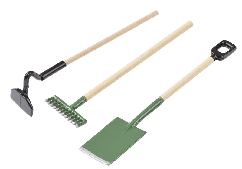 Gartenwerkzeug - 3-teiliges Set - ca.9 cm - Wichteltür Zubehör