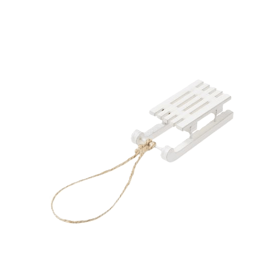 Dekorativer Schlitten in 3 Farben für die Wichteltür, oder als Weihnachtsschmuck