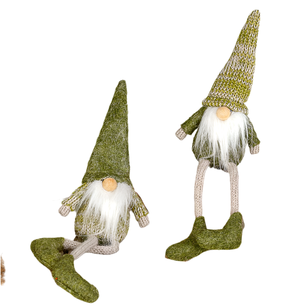 Wichtel - mit Schlenkerbeinen - grün - 2 Varianten - H 18 cm