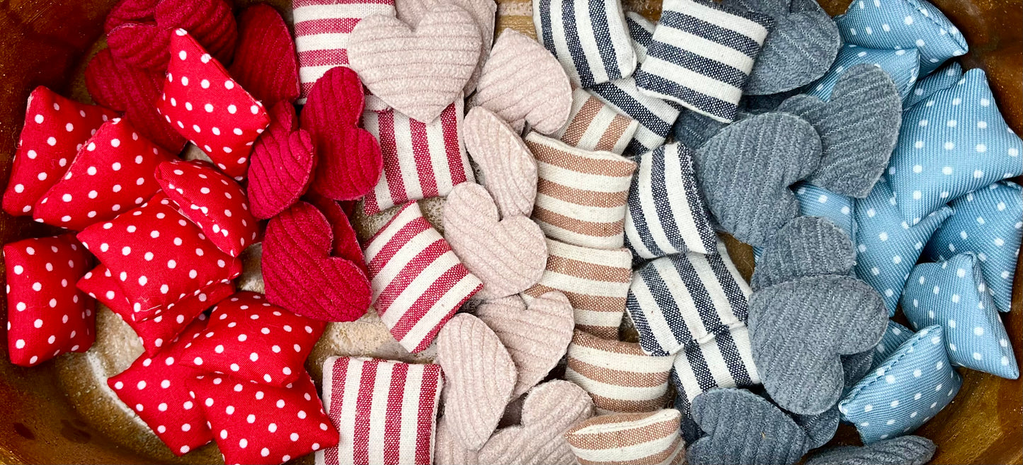Kissen - rot - gepunktet - 2,8 x 2,8 cm - Zubehör Wichteltür