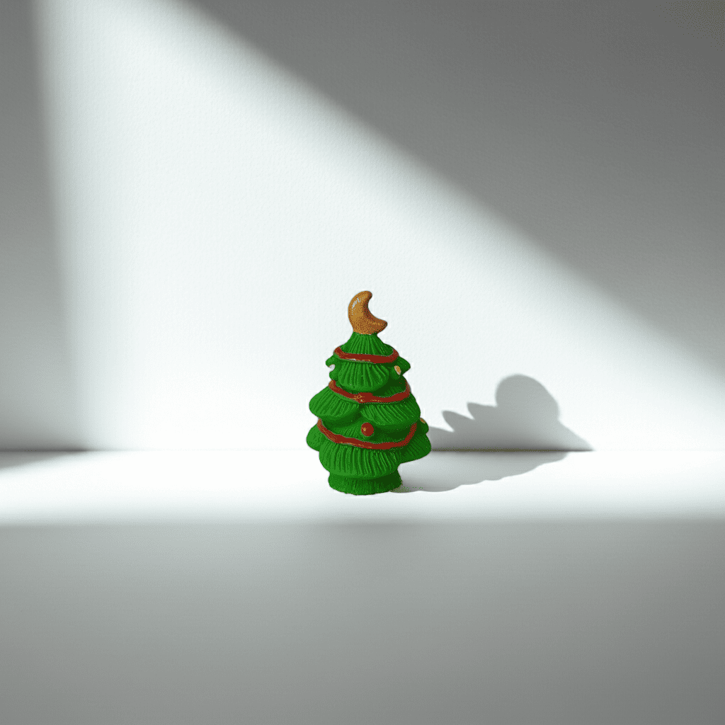 Diesen dekorativen Weihnachtsbaum gibt es in drei Ausführungen. Die Spitze gibt es als Herz, Stern oder Mond. Die Größe variiert je nach Ausführung, zwischen 3,6 cm und 4,2 cm. Der Christbaum ist für den Wichtel zum Weihnachtsfest unerlässlich. Also ein sehr wichtiges Wichteltür Zubehör.