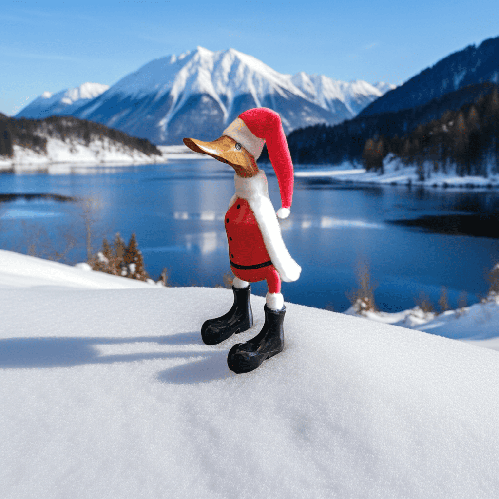 Ente Weihnachtsmann aus Bambus ca. 25 cm mit Mütze. Wunderschöne Deko aus Bambuswurzel. Jedes Teil ist handgefertigt und ein Unikat aus Bali. Ein wahrer Hingucker für Drinnen und Draußen.