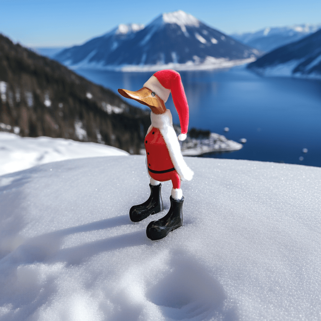 Ente Weihnachtsmann aus Bambus ca. 25 cm mit Mütze. Wunderschöne Deko aus Bambuswurzel. Jedes Teil ist handgefertigt und ein Unikat aus Bali. Ein wahrer Hingucker für Drinnen und Draußen.