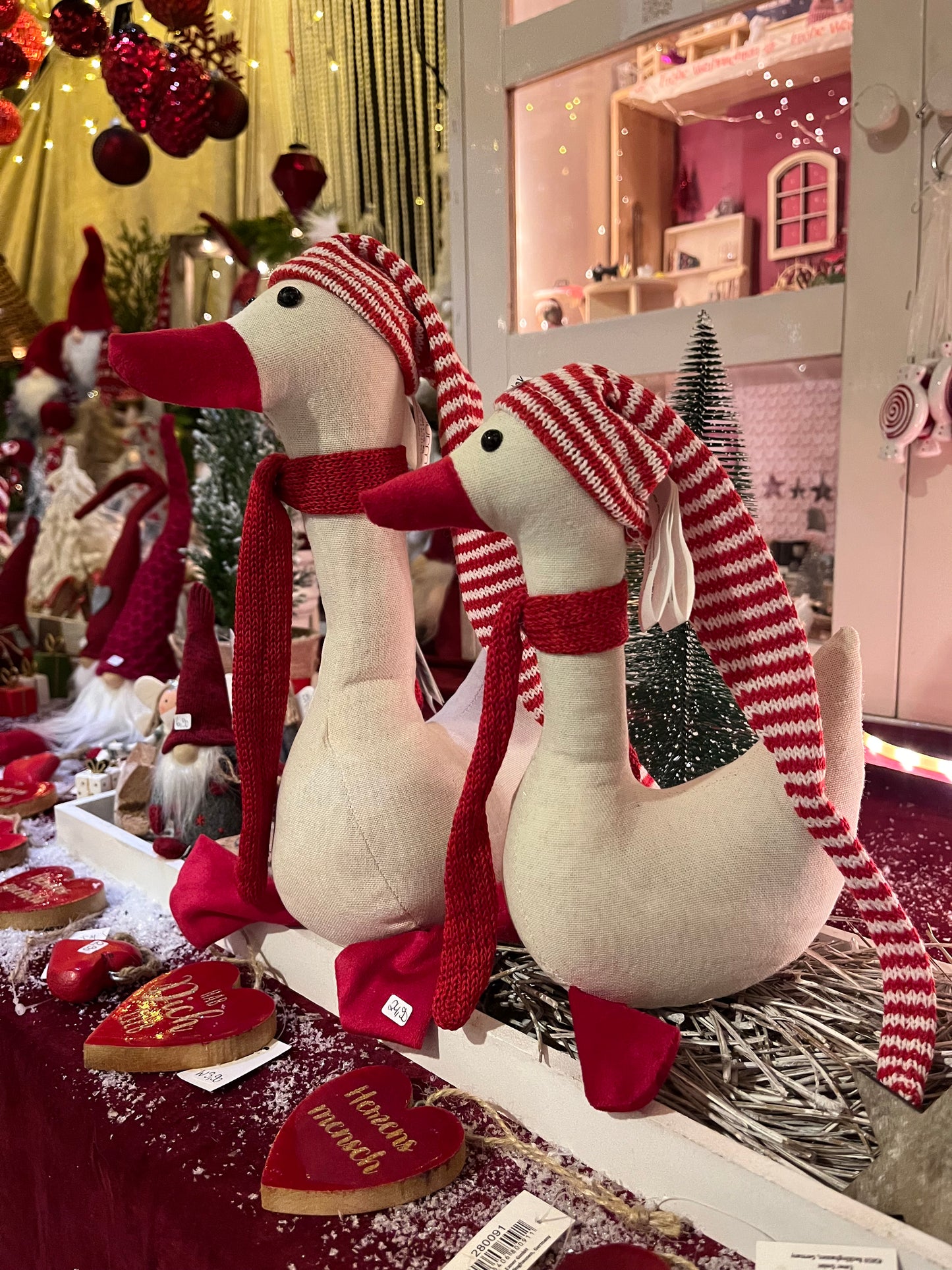 Weihnachtsgans - groß - 30 cm - Weihnachtsdekoration