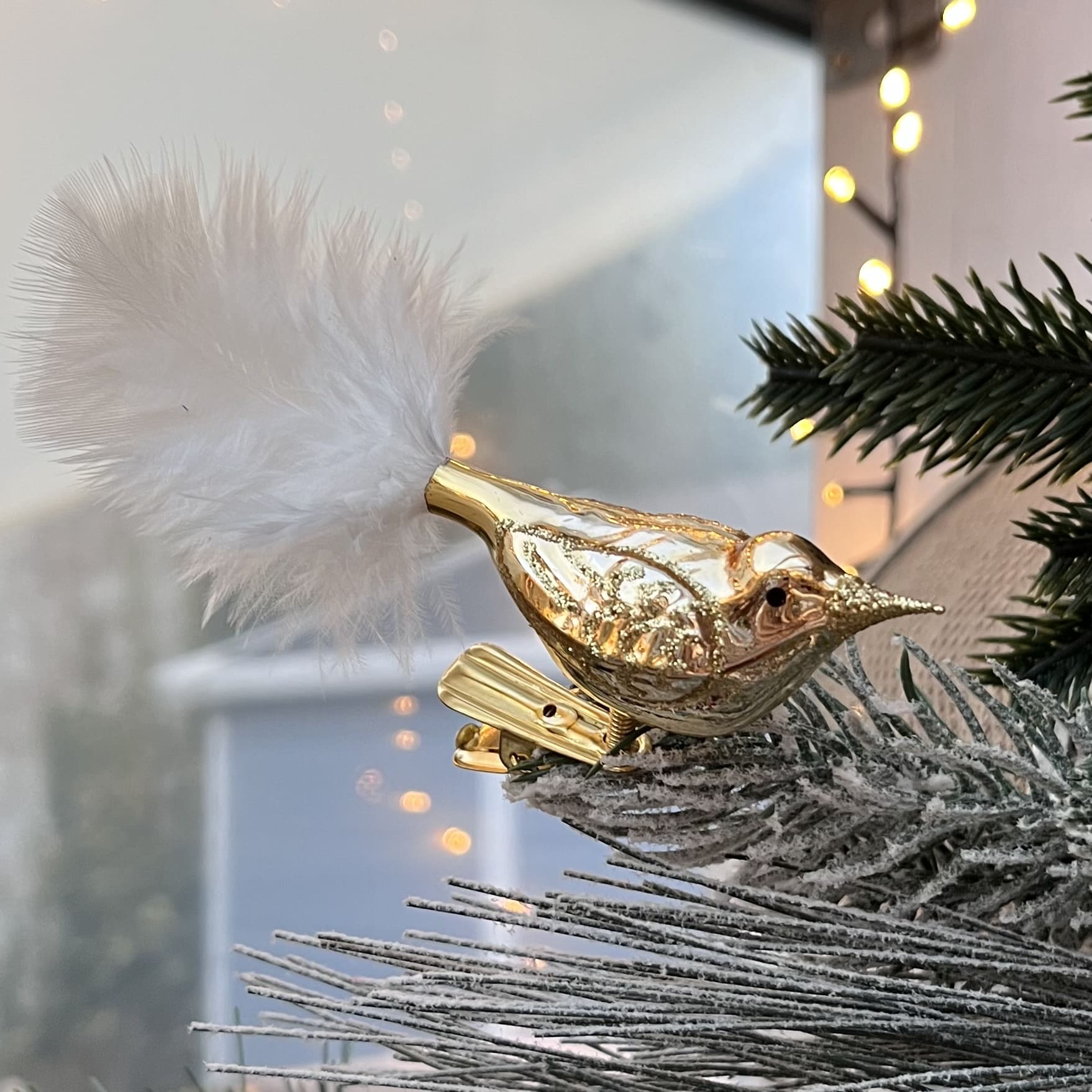 Original Böhmischer Christbaumschmuck - Vogel - Glas