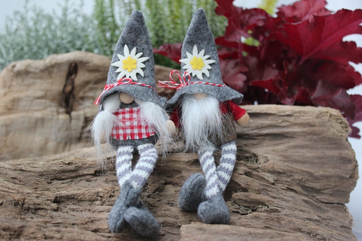 Wichtel - Schlenkerbeine - Waldwichtel - Filzwichtel - Engel - Weihnachtsdekoration - Kobold - Gnom