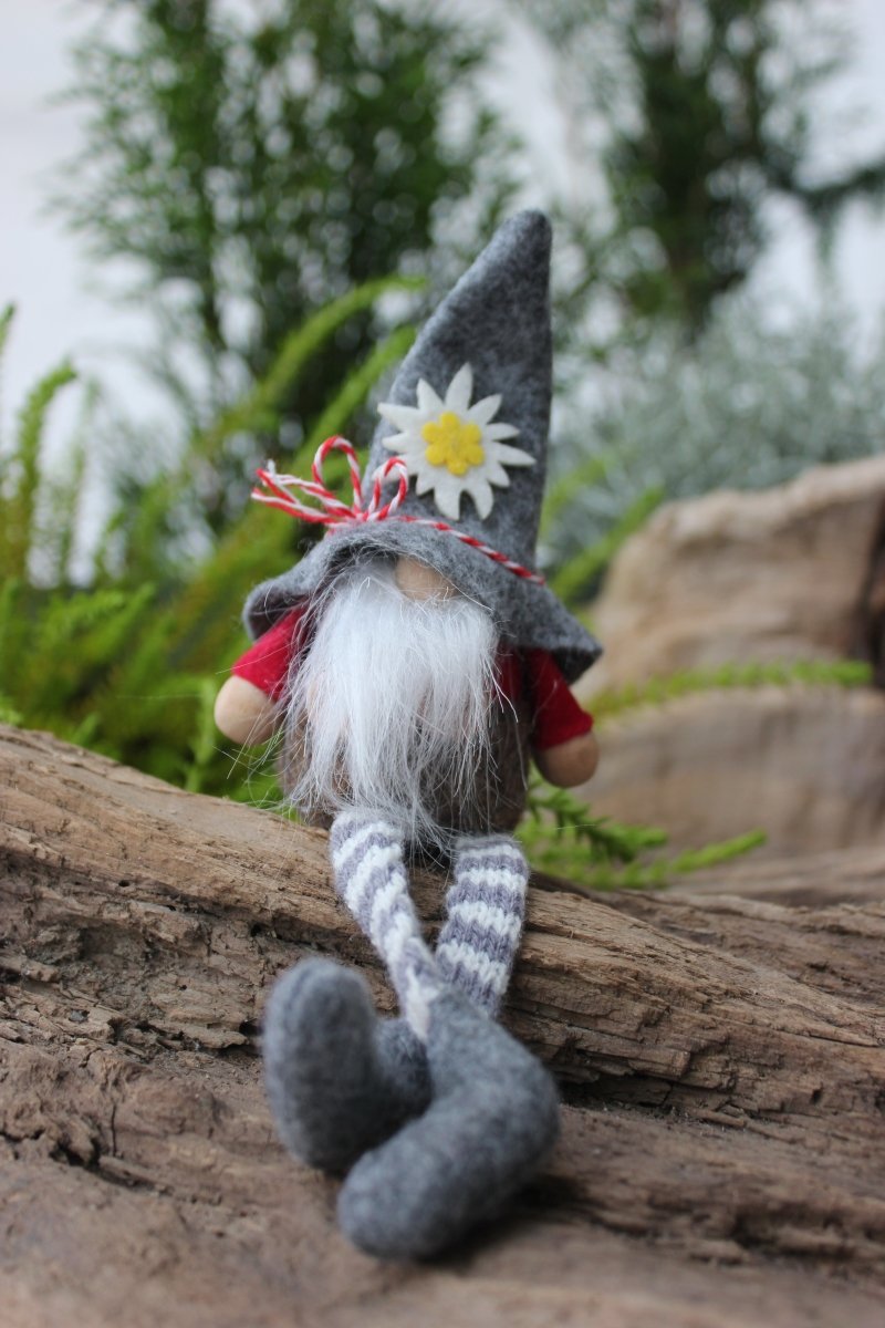 Wichtel - Schlenkerbeine - Waldwichtel - Filzwichtel - Engel - Weihnachtsdekoration - Kobold - Gnom