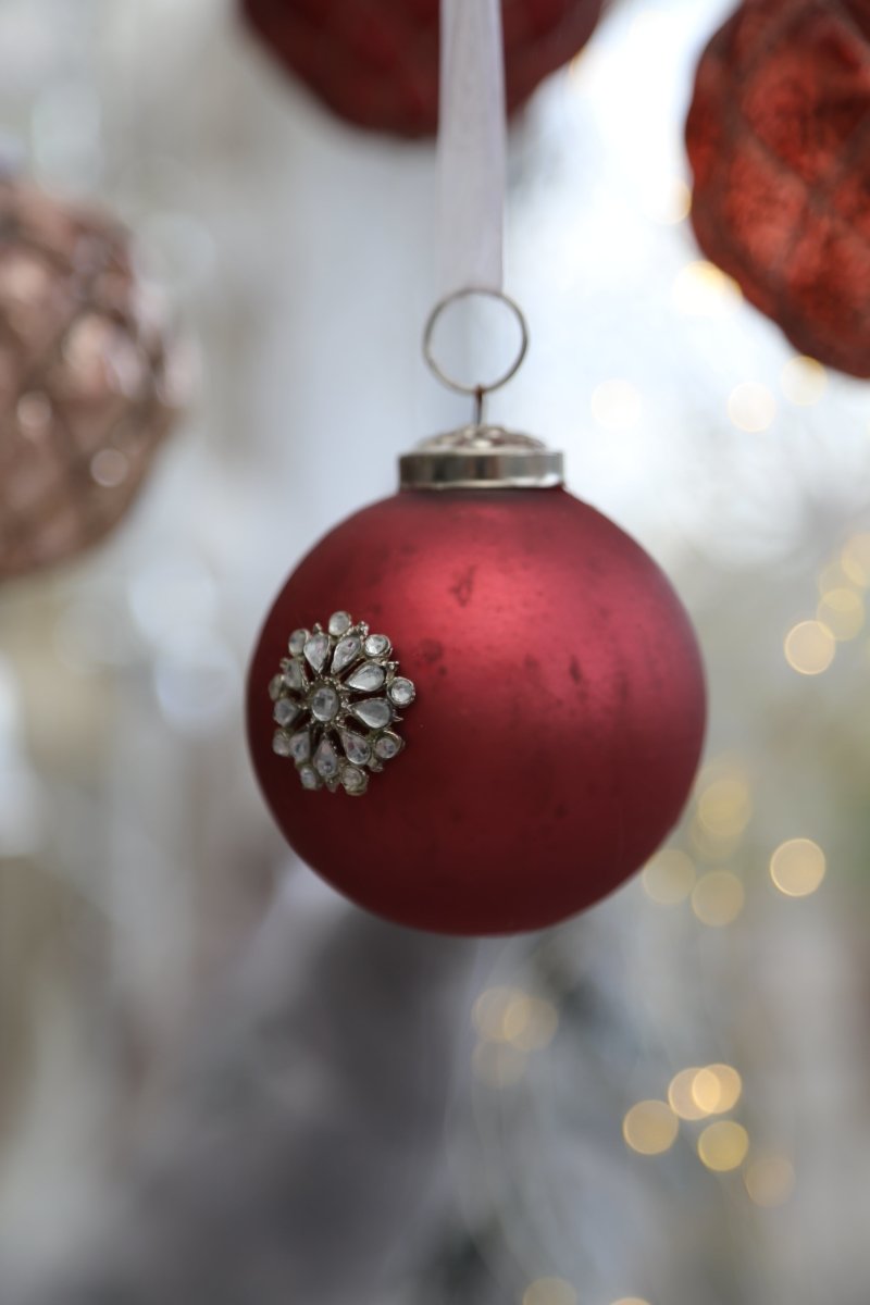 Kugel mit Strass Weihnachtsdeko Weihnachtsschmuck - Weihnachtsdekoration - Weihnachtskugel - Engel - s'Wichtal - Bernd Borowicz
