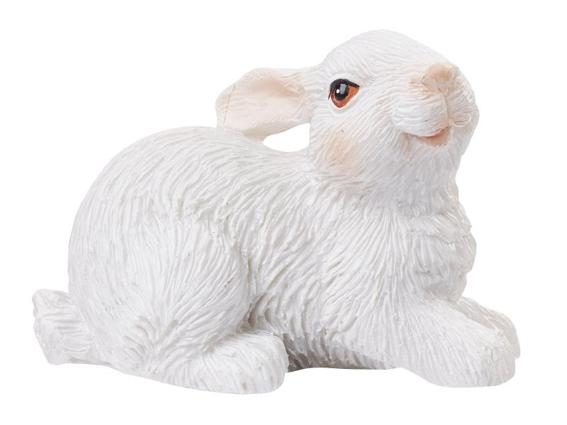 Hase - weiß - Höhe ca 3 cm - Wichtelwelt - Miniatur - Dekoration - Ostern - s´Wichtal