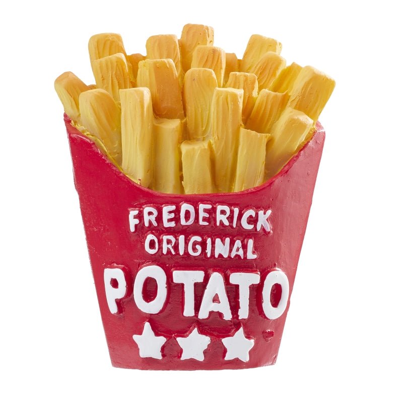 Pommes in der Tüte - rot / gelb - ca. 4 cm - Wichteltür Zubehör - Wichteltüren - s´Wichtal