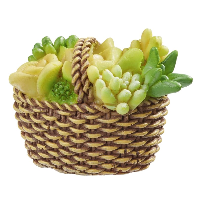 Florales im Korb - grün / braun - Wichteltür Zubehör - Wichteltüren - s´Wichtal