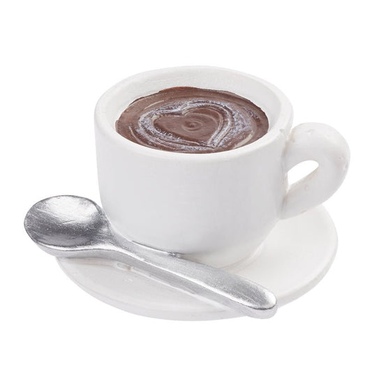 Kaffeetasse mit Herz und Löffel - Wichtelwelt - Miniatur - Dekoration - s´Wichtal