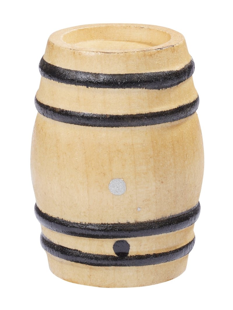 Weinfass - hellbraun - ca. 4 x 2,5 cm - Wichteltür Zubehör - Wichteltüren - s´Wichtal