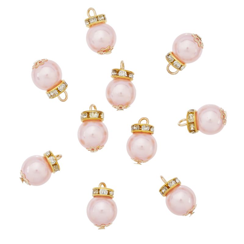 Wichtelwelt - Wichtelwelten - Wichteltür Zubehör- Wichteltüren - Christbaumkugeln rose - Dekoration