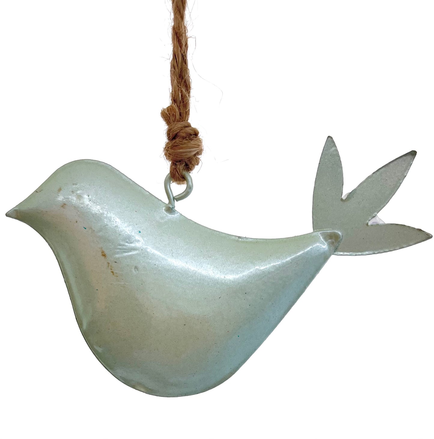 Hängerchen - Vogel in grün mit Perlmuttschimmer - Dekoration - s'Wichtal - Bernd Borowicz