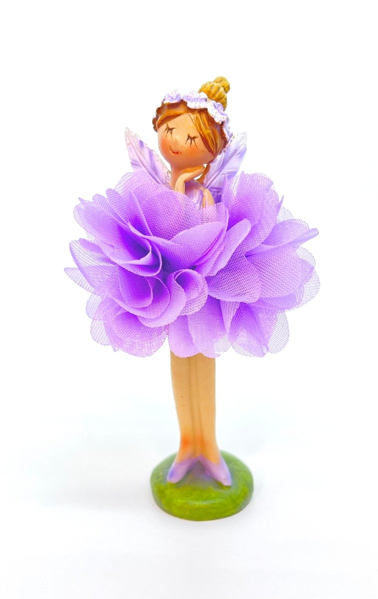 Figur - Elfe - Seidenblume - Dekoration
Höhe: ca. 11,5 cm
Material: Polyresin, Seidenblume
Farben: mint, rosa, lila