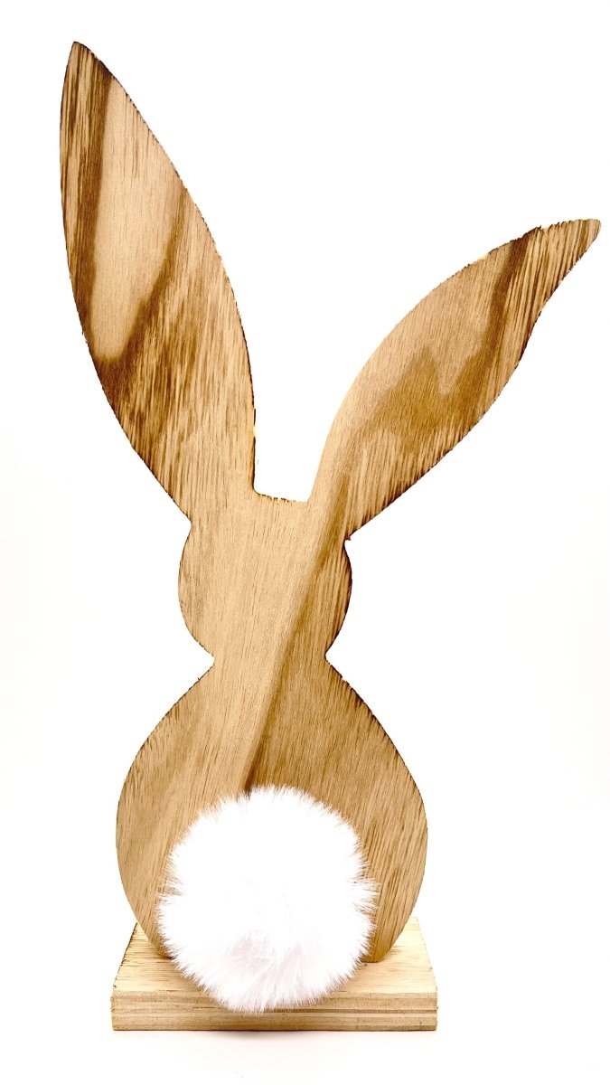Aufsteller - Hase mit flauschigem Bommel - Dekoration - Ostern - Osterhase - Frühjahrsdekoration - ideal für euer Zuhause - s'Wichtal - Bernd Borowicz