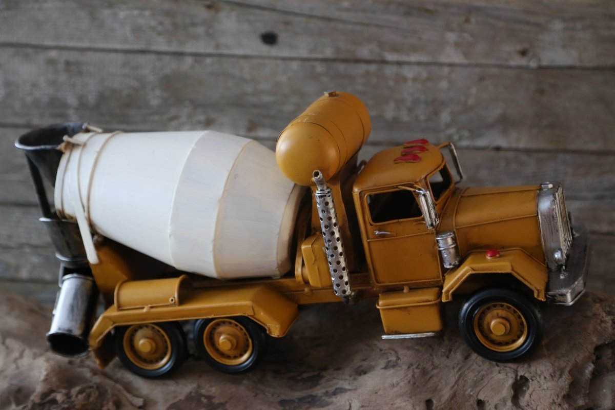 Betonmischer - US car - Shabby Chic - gelb - Clayre & Eef - 6Y3393 - S´Wichtal