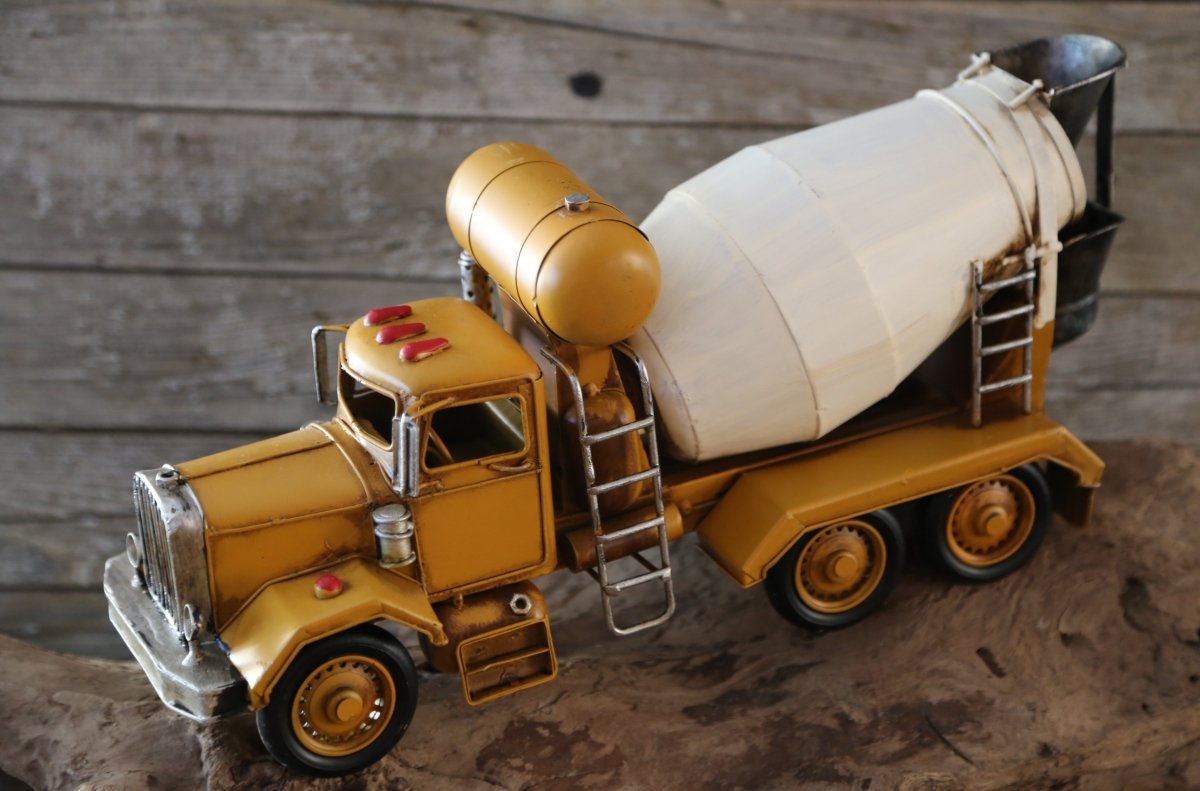 Modellfahrzeuge Betonmischer US car Shabby Chic gelb Clayre & Eef 6Y3393 S´Wichtal