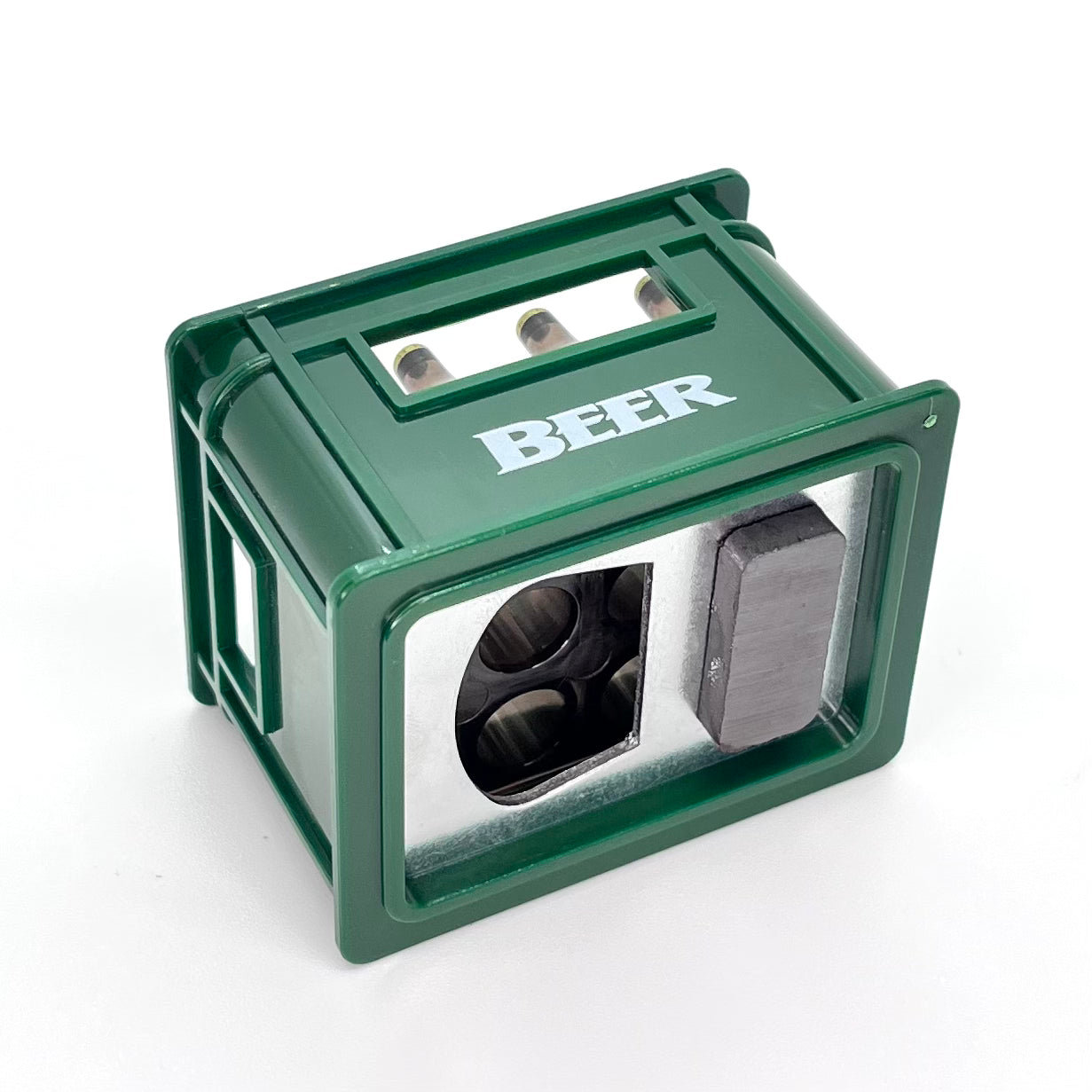 Bierkiste - Flaschenöffner - grün - Wichteltür Zubehör