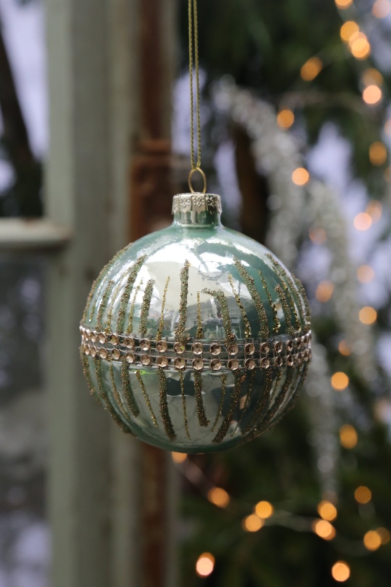 Kugel - mintgrün - Glas - 8 cm - S´Wichtal - Bernd Borowicz