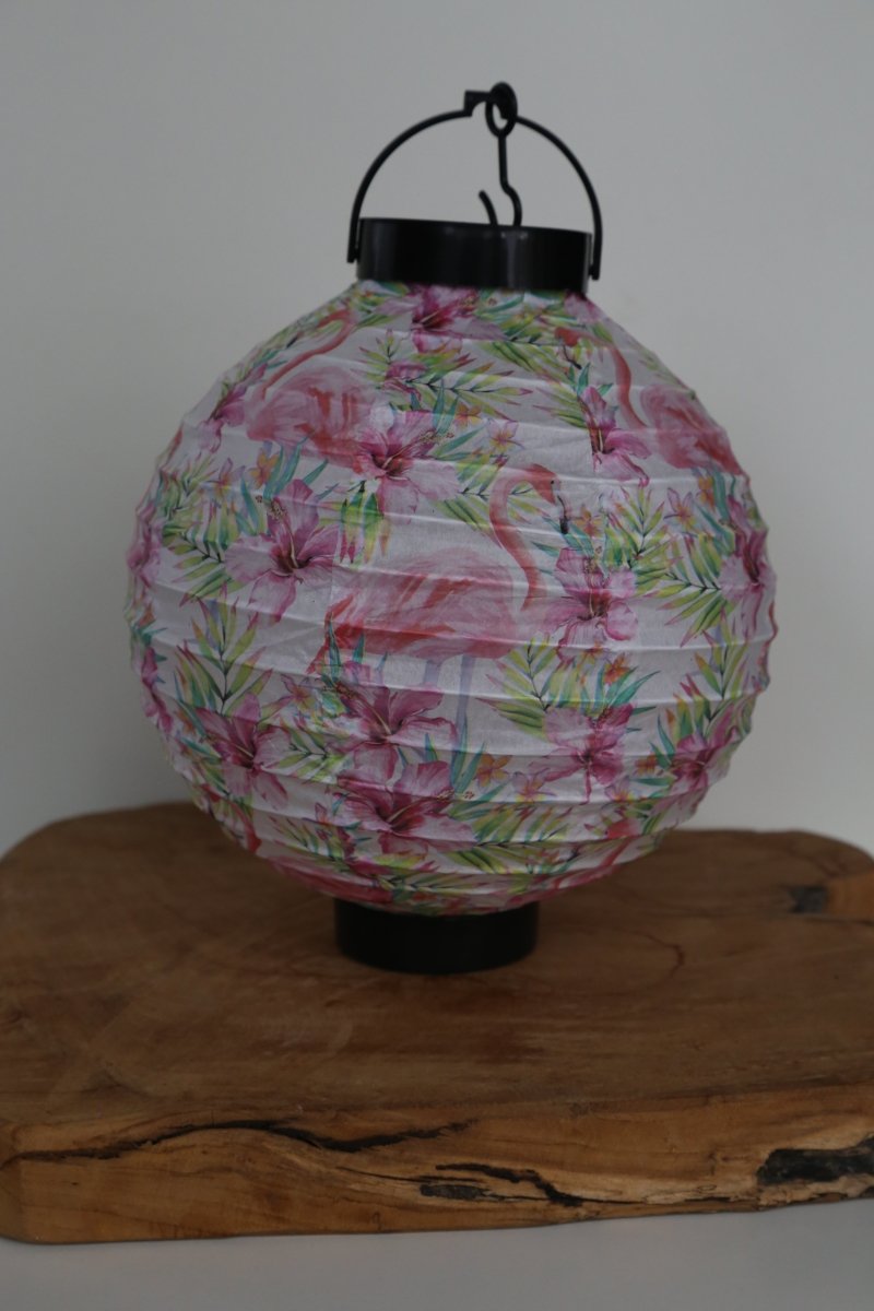 LED-Lampion - Papier - 4 Farben - H 20 cm - S´Wichtal