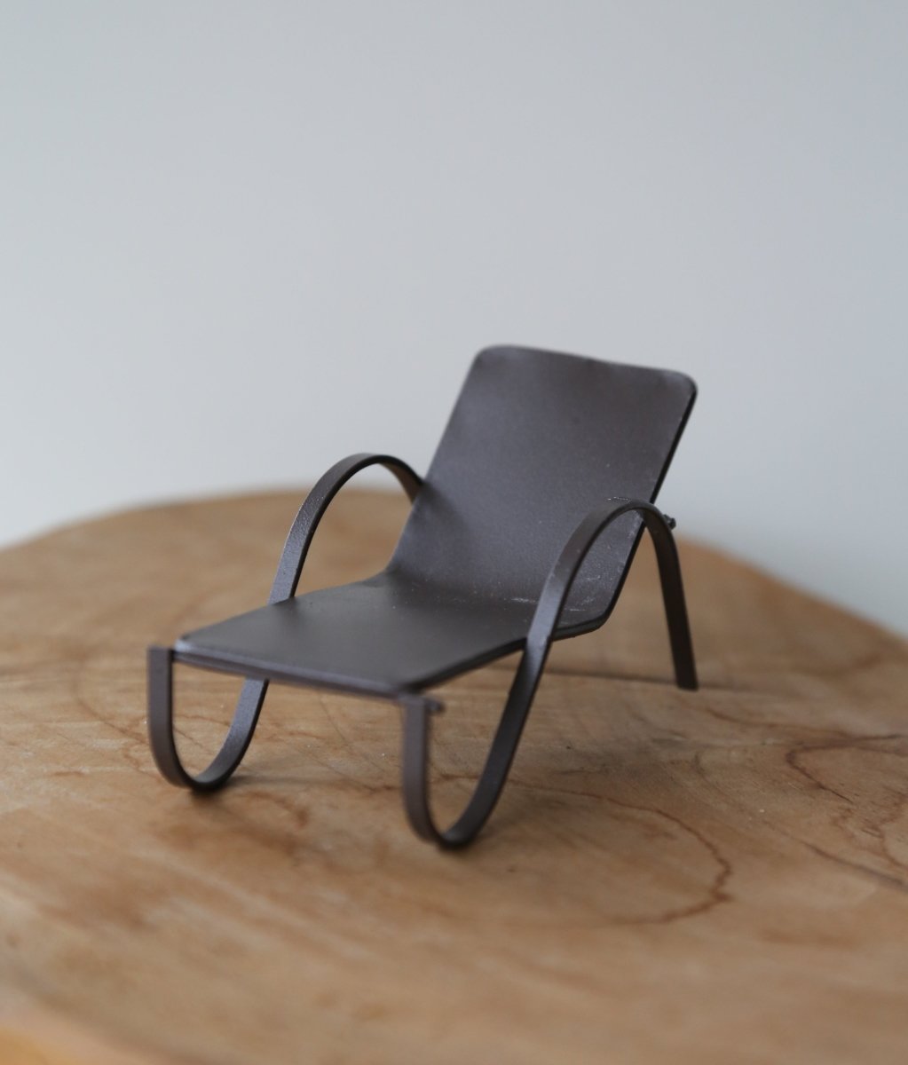 Liege - Metall - braun - L 11 cm - Wichteltür Zubehör - S´Wichtal