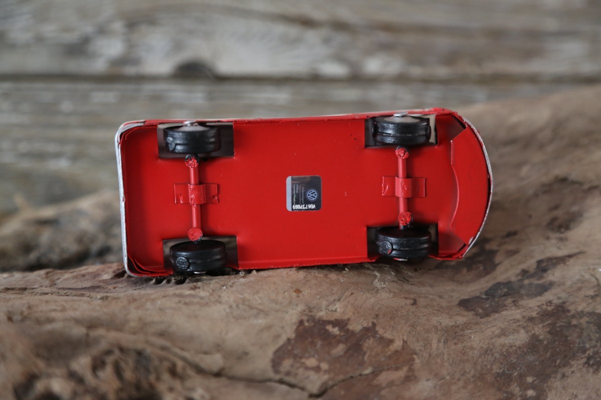 Oldtimer - VW Bulli - lizenziert - Shabby Chic - rot - Clayre & Eef - 6Y2995 - S´Wichtal - Bernd Borowicz