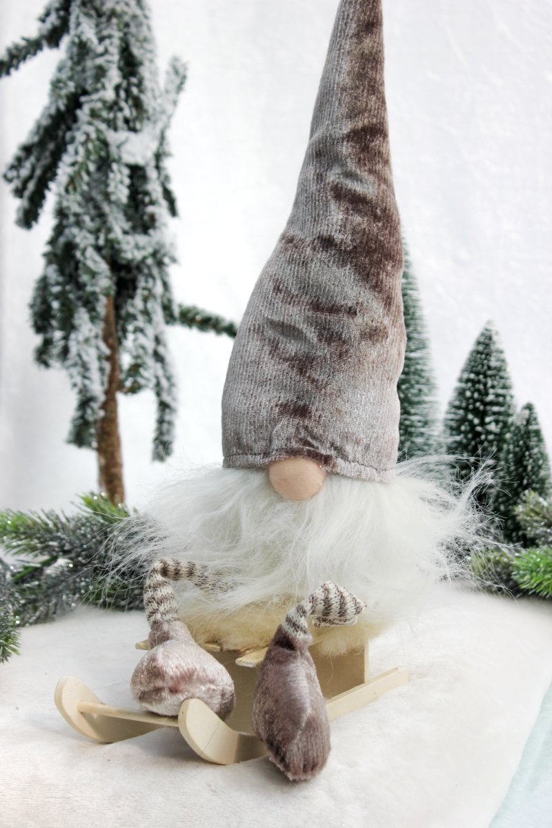 Wichtel - Schlenkerbeine - Glitzer - champagner - ca. 52 cm - S´Wichtal - Bernd Borowicz