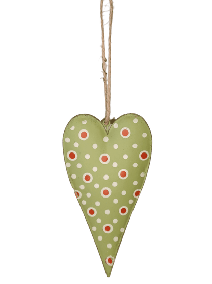 Metall Herz "Dots" zum Hängen in 3 Farben