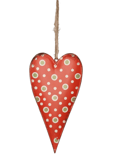 Metall Herz "Dots" zum Hängen in 3 Farben