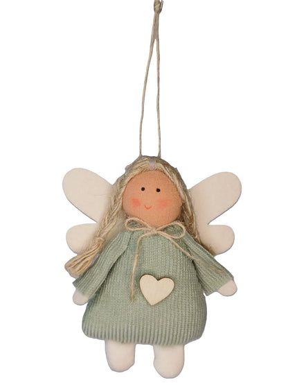 Engel zum Hängen - rosa oder grün - ca. 10 cm