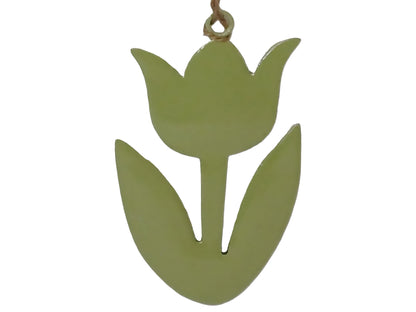 Blume - Tulpe als Hänger - Enamel in 2 Farben