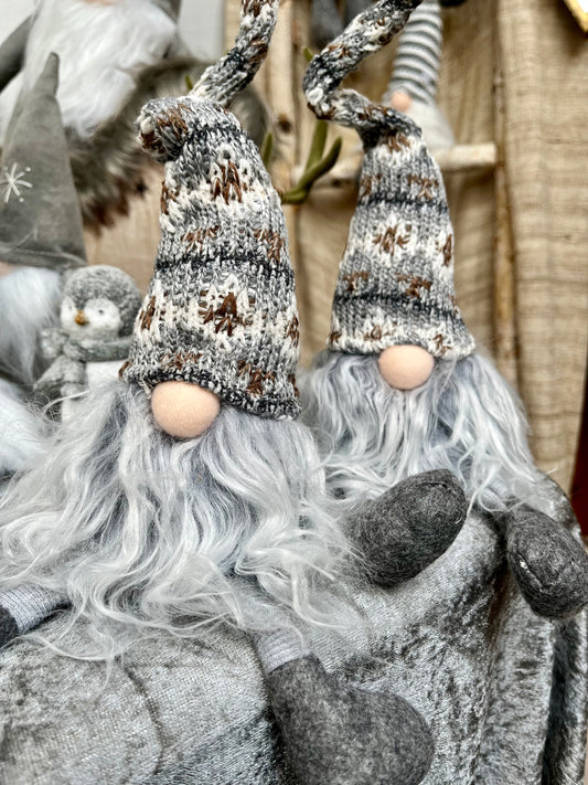 Wichtel - Strickmütze mit Norwegermuster - ca. 40 cm