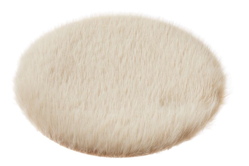 Teppich - rund - beige - ca. 12 cm - Zubehör Wichteltür