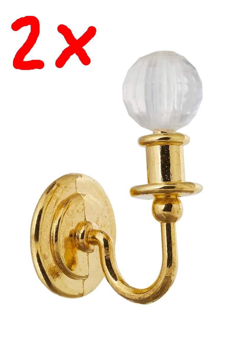 2 x Wandlampe als Wichteltür Zubehör