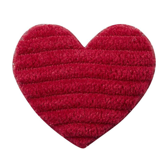 Herz aus Stoff in rot als Wichteltür Zubehör - Sehr schöne Sitzunterlage auf Stühlen oder Bänken