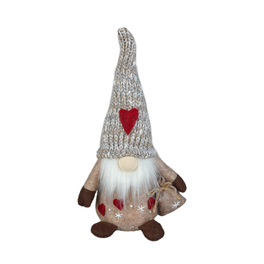 Wichtel Santa mit Geschenkesack und Holznase in 2 Größen
In Kombination bilden die beiden Wichtel das perfekte Paar.
Höhe klein: 15,5 cm / Höhe groß: 20,5 cm
Gewicht: klein: 80 g / groß: 130 g
Applikationen: Filz Herz
Material: Filz, Holz, Stoff
Farben: braun, weiß
Lieferumfang: 1 Wichtel in der ausgesuchten Größe