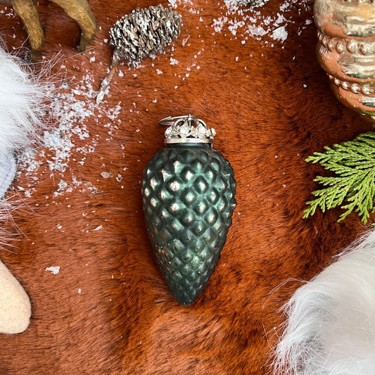 Zapfen - 3 Modelle - zum Hängen - Glas - D 4 cm x H 9 cm