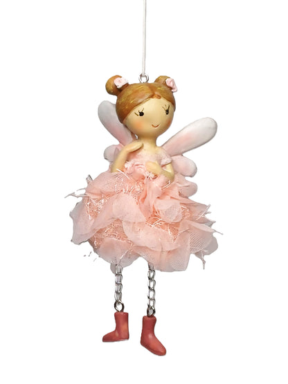 Elfe - zum hängen - rosa od. mint - H ca. 12 cm