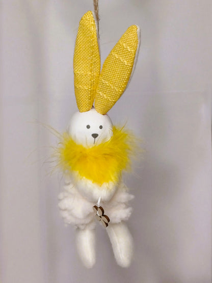 Hase mit Blume - zum Hängen - H ca. 20 cm