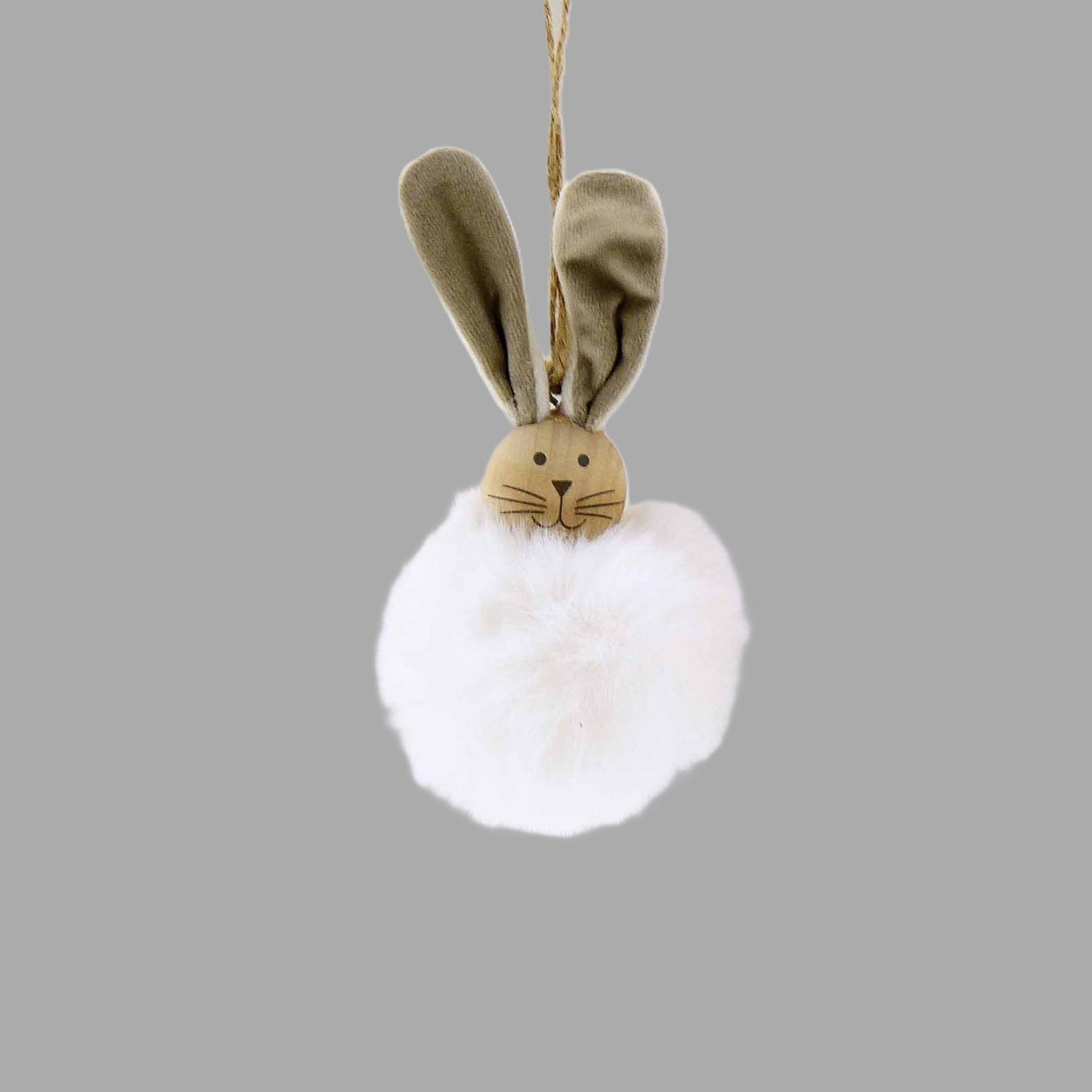 Hase "Bommel" zum hinhängen. Es gibt ihn in 2 Farbkombinationen.
Maße: Höhe ca. 13,5 cm Durchm. ca 7 cm
Material: Holz, Samt, Kunstfell
Farben: natur, weiß, hellbraun
Lieferumfang: 1 Hase in der ausgesuchten Farbkombination