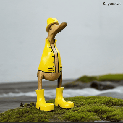 Bambusente "Friese" mit gelbem Friesennerz in gelben Stiefeln und gelbem Cap. Die Bambusente hat eine Höhe von ca. 25 cm
Wunderschöne Deko aus Bambuswurzel. Jedes Teil handgefertigt und ein Unikat. Ein Hingucker für Drinnen und Draußen. Zudem stehen die Enten aus Bambus für Familie, Treue Liebe und Holz für Wachstum. So macht es sie dadurch auch zu einem bedeutungsvollen Geschenk für einen lieben Menschen.