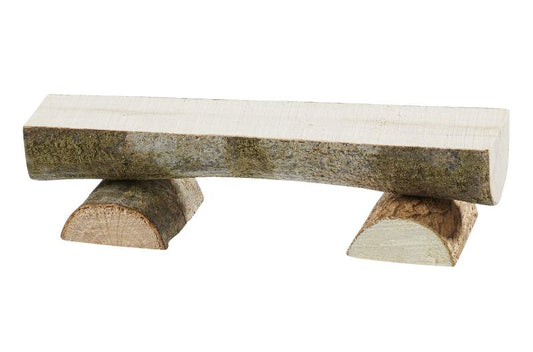 Bank aus Holz als Zubehör für die Wichteltür - Länge ca 8 cm