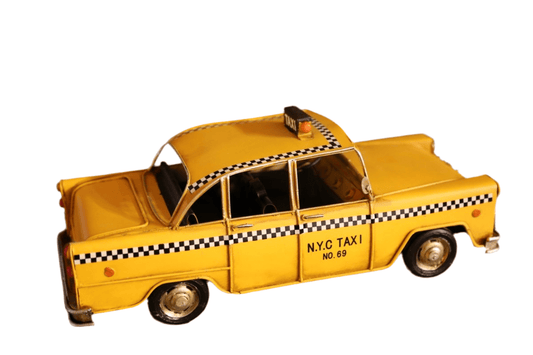 Taxi - Yellow Cab - US Car - Shabby Chic - gelb - Clayre & Eef - AU0045