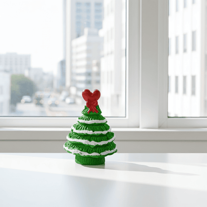 Diesen dekorativen Weihnachtsbaum gibt es in drei Ausführungen. Die Spitze gibt es als Herz, Stern oder Mond. Die Größe variiert je nach Ausführung, zwischen 3,6 cm und 4,2 cm. Der Christbaum ist für den Wichtel zum Weihnachtsfest unerlässlich. Also ein sehr wichtiges Wichteltür Zubehör.
