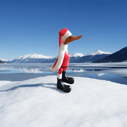 Ente Weihnachtsmann aus Bambus ca. 25 cm mit Mütze. Wunderschöne Deko aus Bambuswurzel. Jedes Teil ist handgefertigt und ein Unikat aus Bali. Ein wahrer Hingucker für Drinnen und Draußen.